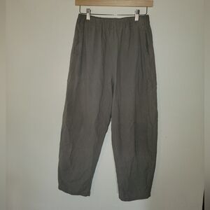 Linen Barrel Pants
